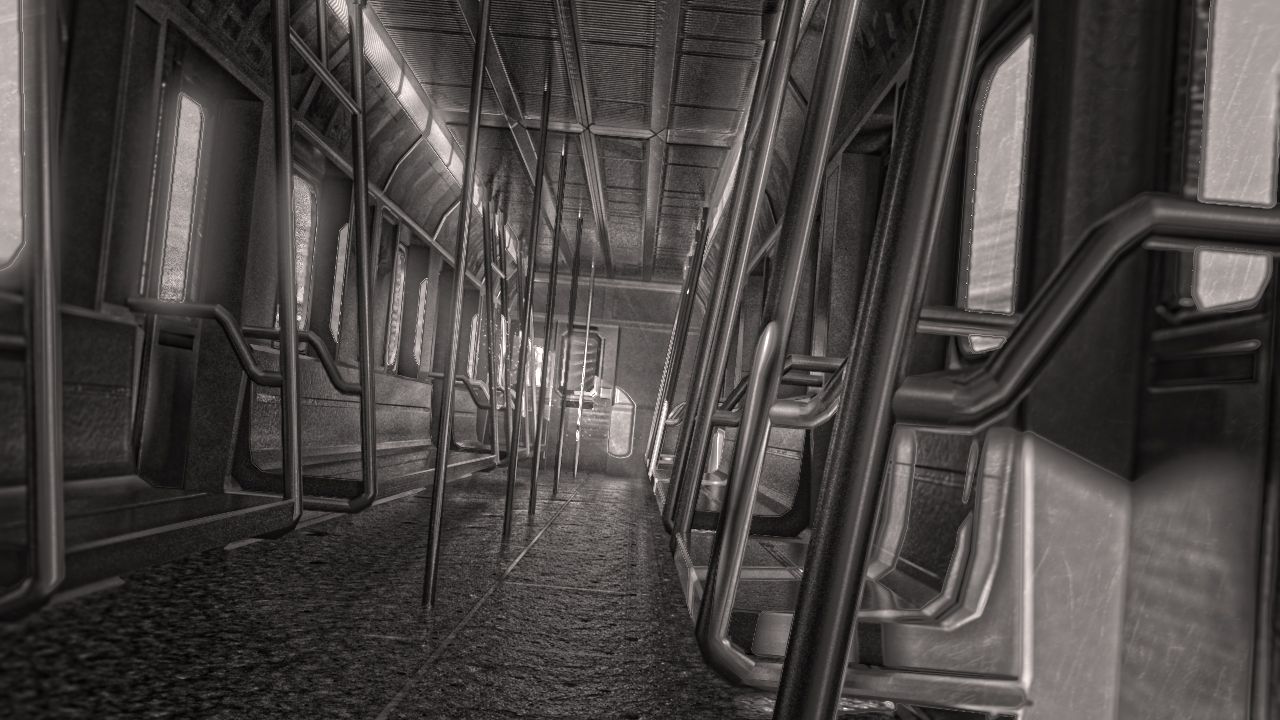 Intérieur du métro 3d model