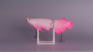 özel balıkçılık cazibesi oluşturma - Swimbait cazibesi - arowana 3d model