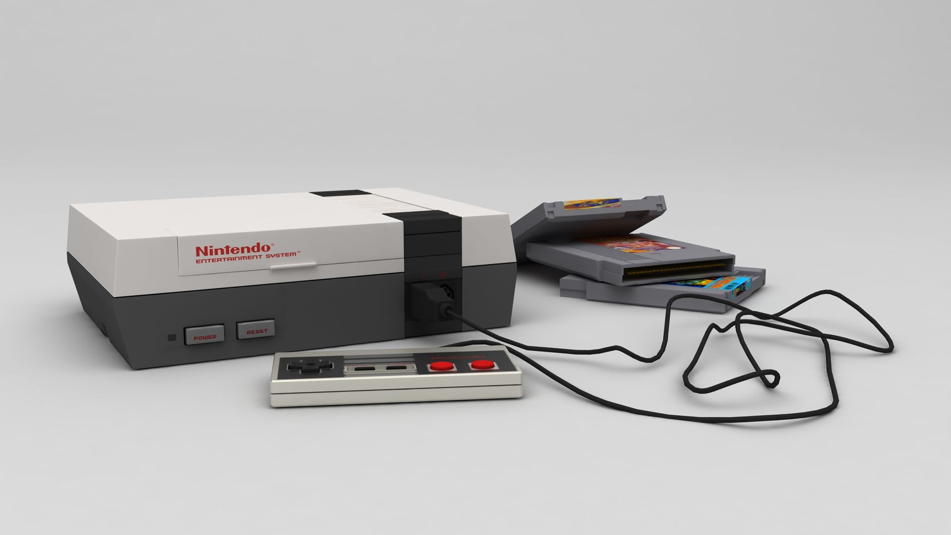 Nintendo NES 3d model