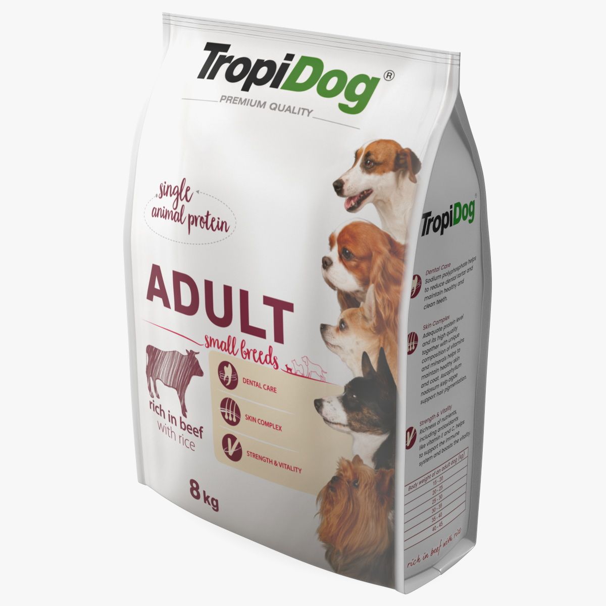 TropiDog宠物食品大包装 3d model