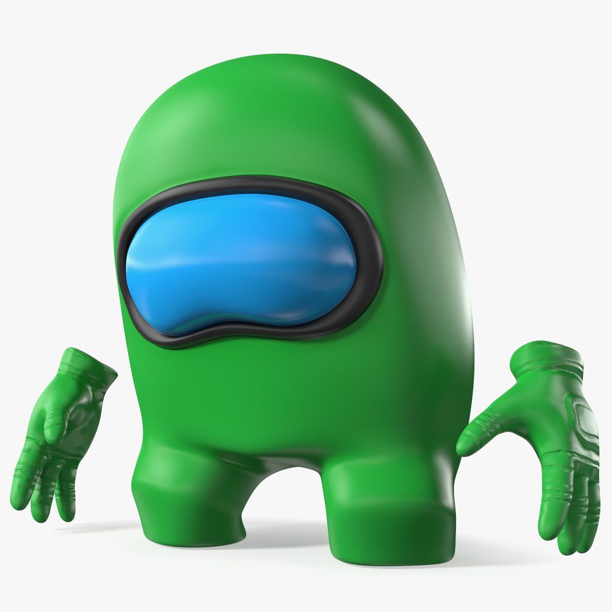 Triste parmi nous personnage vert 3d model