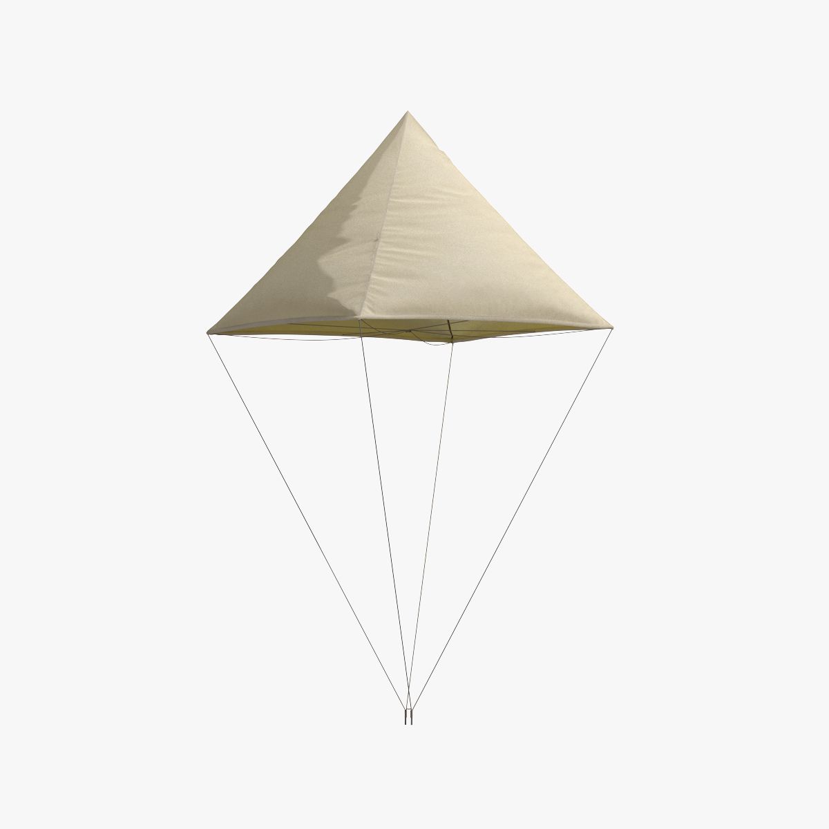 Prototype de parachute de Léonard de Vinci 3d model