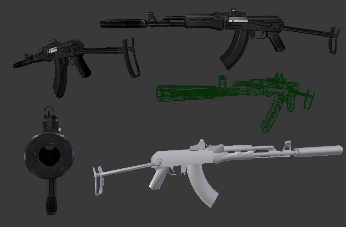 Paquete de armas HD modelo 3d