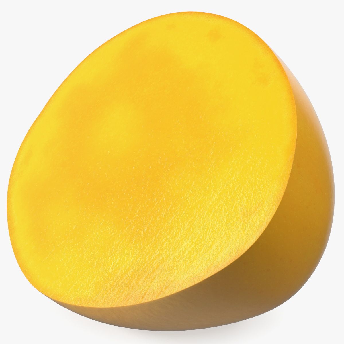 Helft Mango Fuit Geel 3d model