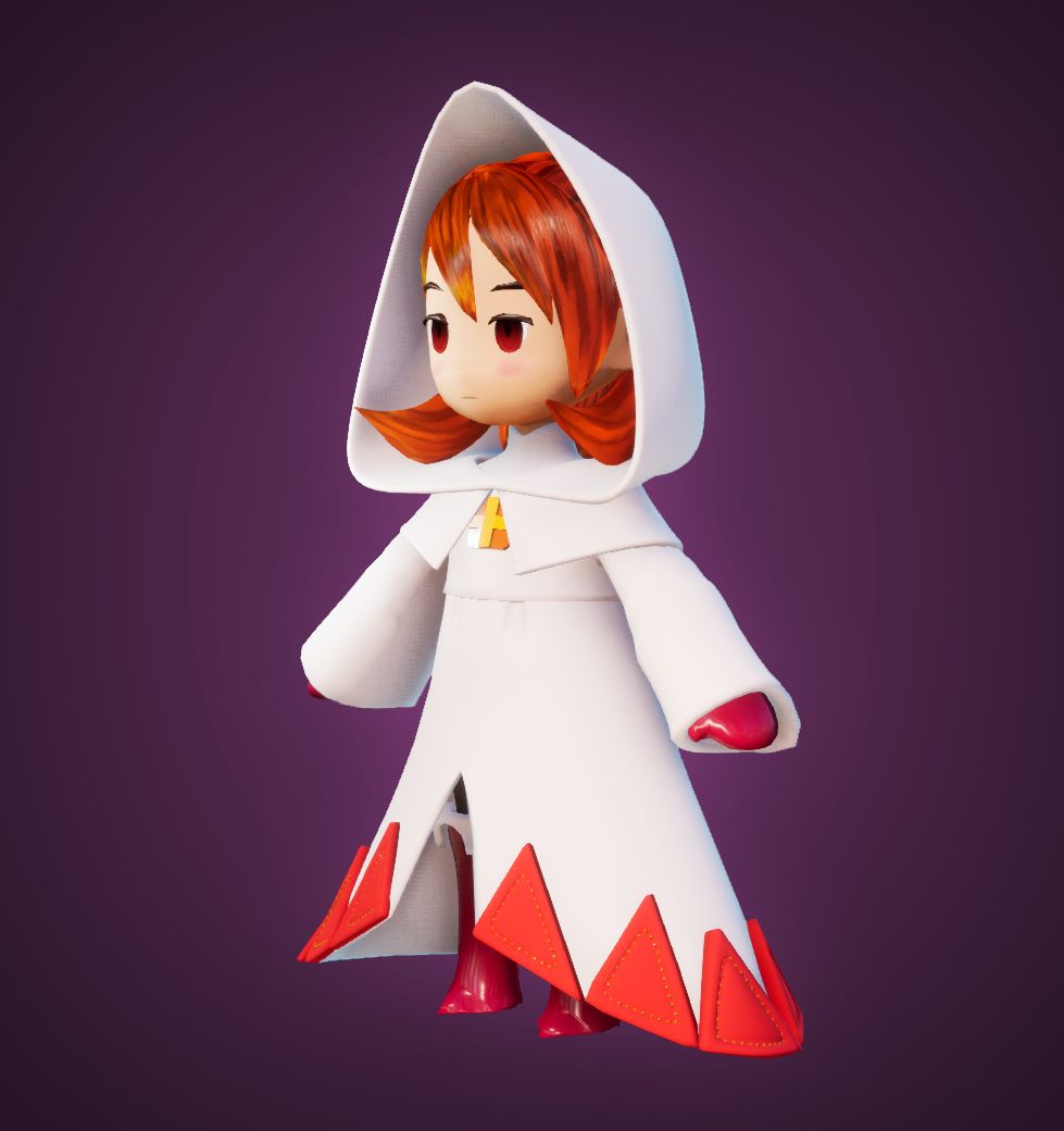 Carácter Chibi Refia modelo 3d