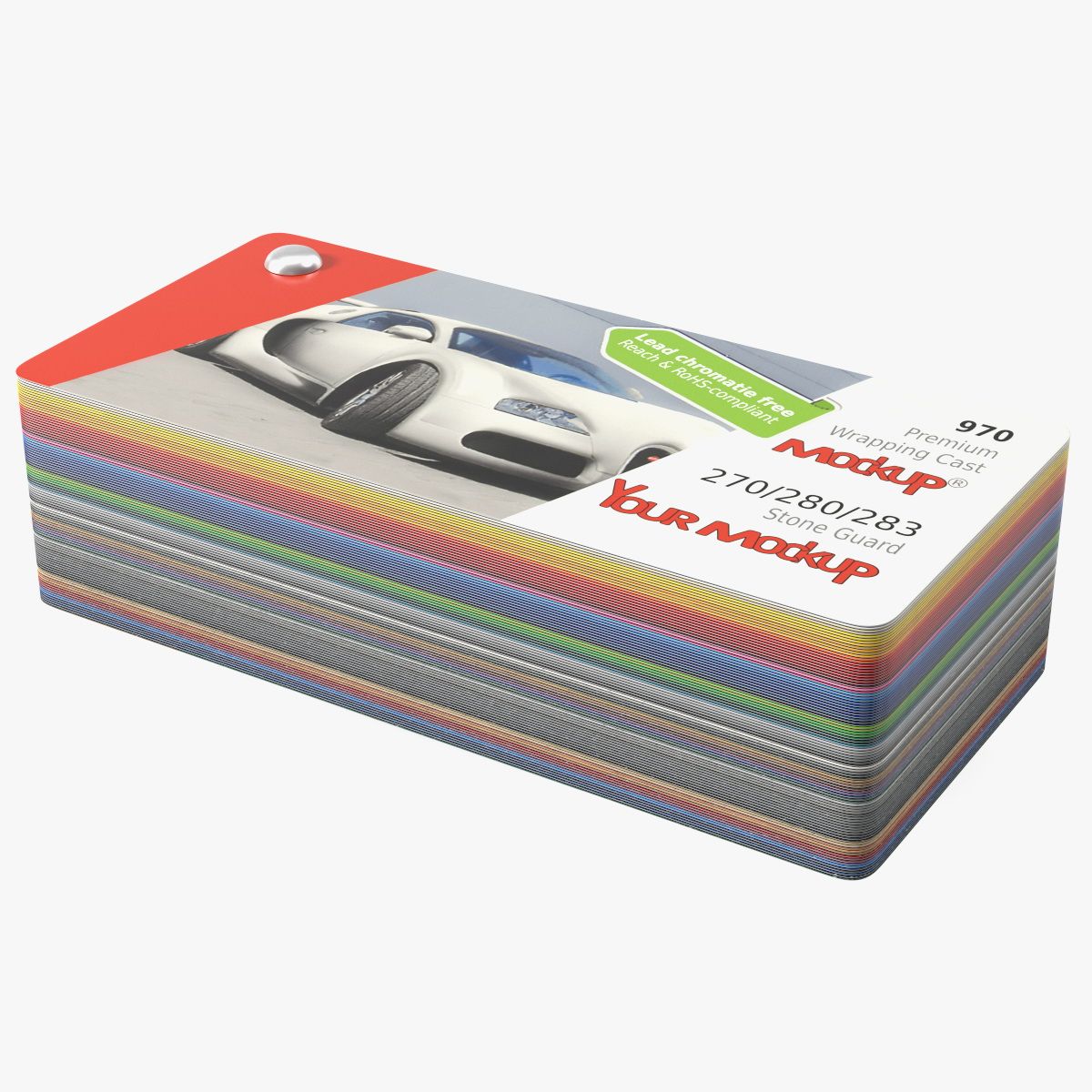 Guide de la palette de couleurs Maquette pliée 3d model