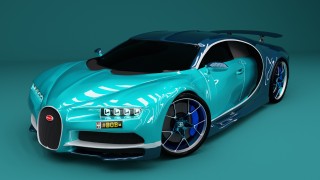 Bugatti Chiron 2017 voiture de sport 3d model